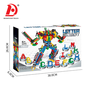 Robot transformable 13 en 1, ensemble de blocs de construction 2286203, 644 pièces, briques de véhicule transformable en alphabet, <span class=keywords><strong>jouet</strong></span> éducatif STEM pour enfants - Product Image 6