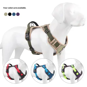 <span class=keywords><strong>Harness</strong></span> Anjing Besar Anti-Ledakan Bahan Oxford Reflektif Model Rompi dengan Tali Kekang - Product Image 3
