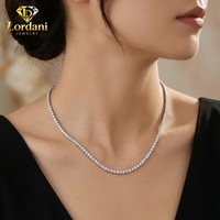 Bracelet Chaîne Tennis en Or Blanc 10K 14K 18K avec Diamants de Laboratoire Certifiés IGI DE VVS de 1 à 5 Carats, Bijoux Hip-hop Tendance