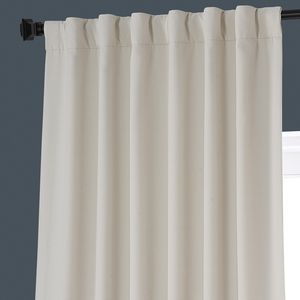 Rideaux plissés en tissu de lin ivoire extra longs et occultants, style S, pour hôtel, salon, chambre à coucher - Product Image 4