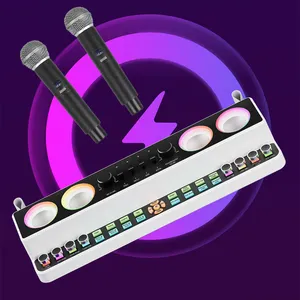 Livraison directe X5 mélangeur de carte audio 2023 nouveau mélangeur audio carte son haut-parleur BT machine intégrée avec changeur de voix batterie - Product Image 1