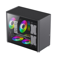 GAMEMAX Spark Mid Tower Micro ATX Steel Vertical Airflow Gaming Computer Case with 2x HDD + 2x SSD for PC & Desktop