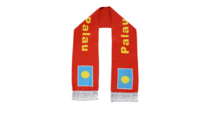 Sciarpa con Bandiera di <span class=keywords><strong>Palau</strong></span>, Prodotti Personalizzati per Tifosi di Calcio, Sciarpa con Bandiera Nazionale, Sciarpa con Nappine, Scialle - Product Image 3
