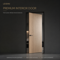 Porte intérieure moderne en placage de bois naturel, taille personnalisée, porte de chambre à âme pleine, fabrication OEM ODM directe d'usine