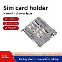 Tarjeta SIM NANO JME de 15 mmH con Ranura de Expulsión Superior de 6 Pines y Interruptor para Tablets y Smartphones