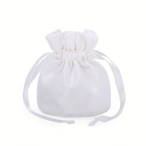 Sacs en velours personnalisés pour mariage et soirée, petits sacs pliables pour cosmétiques, bijoux, cadeaux, avec cordon de serrage - Product Image 4