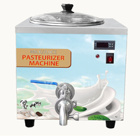 Mini équipement de pasteurisation, machine à pasteuriser le lait, lait de chèvre, yaourt, crème glacée, jus, bière, œufs, capacité de 14 l