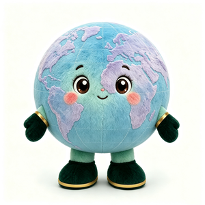 Peluche de la Tierra personalizado, Globo terráqueo de peluche, Peluche del planeta Tierra, Peluche de la Tierra - Product Image 2