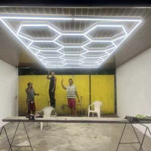 Lumières hexagonales à led pour plafond de <span class=keywords><strong>garage</strong></span> Lampe de détail <span class=keywords><strong>automobile</strong></span> en nid d'abeille Lumière hexagonale à led - Product Image 3