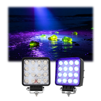 Lumière de travail LED à faisceau long 48W pour ATV UTV, longueur d'onde 420NM, lumière de travail LED violette