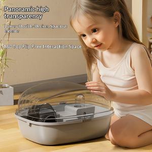 Cages à Hamsters en Gros, Nids Intérieurs pour Chinchillas, Petits Nids pour Animaux de Compagnie, Grand Espace, Boîtes d'Élevage Transparentes en Acrylique pour Oursons Dorés - Product Image 5