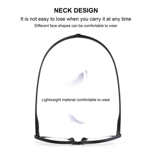 2024デザイナー卸売ファッショナブルな黒猫目磁気老眼鏡ハンギングネックマグネット老眼鏡女性用 - Product Image 6