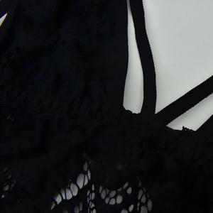 <span class=keywords><strong>Ensemble</strong></span> de lingerie en dentelle noire pour femmes, soutien-gorge à fines bretelles, culotte à nouer sur le côté, sexy, <span class=keywords><strong>chic</strong></span>, doux, transparent, <span class=keywords><strong>ensemble</strong></span> de sous-vêtements en dentelle - Product Image 6