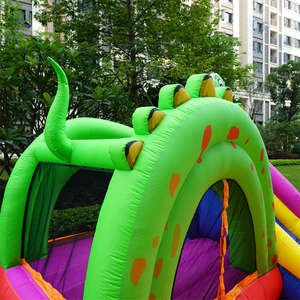 HAPPY Moon Bouncer Commercial Size Outdoor <b>Inflatable</b> House for Playground Kid's Birthday Party 93006 Outdoor <b>Game</b> Kids HAPPY Mo - Product Image 4