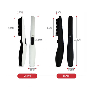Lisseur à <span class=keywords><strong>barbe</strong></span> électrique chauffante pour hommes, peigne, brosse de coiffure multifonctionnelle pour la coiffure, 2 Modes de température - Product Image 5