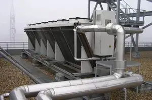 Radiator pendingin air industri standar OEM, 1mw 1.000 kW pendingin kering 20kW penambangan celup