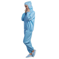 H-1107 Hanyang Clean 100% Polyester unisexe Anti-poussière uniformes de travailleur pour les bovins boeuf lait laitier volaille oeuf vin bière traitement