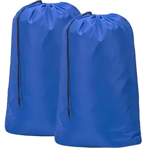 Wholesale Extra Large capacity dry cleaning drawstring home use nylon polyester laundry bag