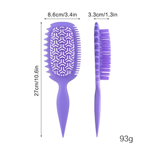 Peine de masaje ahuecado, cabeza de piel para el cabello, meridianos para hombres y mujeres, cepillo de pelo desenredante hueco esponjoso - Product Image 4