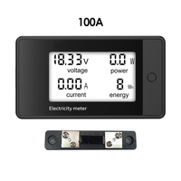 20A/50A/100A/200A compteur numérique DC8-100V voltmètre ampèremètre LCD 4-en-1 tension cc courant puissance détecteur d'énergie Amperimetro Shunt