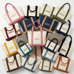 Borsa Tote in Tela Resistente SHINY con Logo Personalizzato, Manico a Scatto e Anello a D per Shopping Quotidiano, Spiaggia, Viaggi, Studenti - MOQ <span class=keywords><strong>Basso</strong></span> - Product Image 6