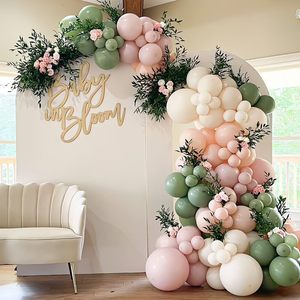 Dusty Green <strong>Balloon</strong> Arch Kit 162PCS <strong>Nude</strong> Sand White Neutral Apricot Matte <strong>Balloons</strong> for Baby Wedding Birthday Party Decoration - Product Image 3
