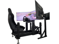 Dinibao nouveauté simulateur dynamique rotatif 4 DOF 3 écran mouvement voiture course conduite Machine de jeu