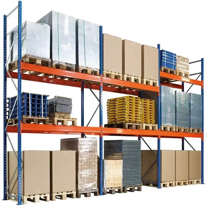 Cold Rolled Steel Warehouse Pallet Racking Multiple Layers 500-3000kg ...