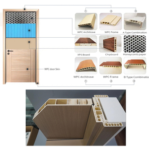 Porte intérieure en WPC, design moderne, porte intérieure imperméable pour maison, appartement - Product Image 2
