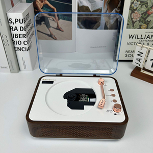 Factory Direct <b>Retro</b> Portable <b>CD</b> <b>Player</b> with Tonearm Mechanical Arm Design Vintage Music <b>Player</b> for Home Decor Gift - Product Image 3