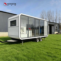 Nouvelle Cabine Conteneur Préfabriquée Mobile en Acier 2026 – Mini-Maison Capsule Portable Style Chinois pour Complexes Hôteliers et Camping