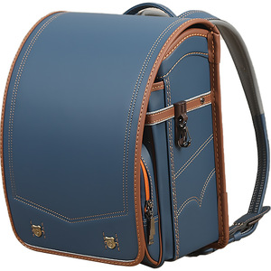 Sac à dos d'école primaire en jean à fermeture automatique, léger, protection de la colonne vertébrale, sac à dos double épaule unisexe bleu pour enfants - Product Image 1
