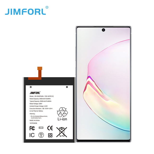 High Quality Li-ion Polymer EB-BN970ABU Battery for Note 10/10 Plus/10 Lite 3400mAh in Stock with 12-Month Warranty