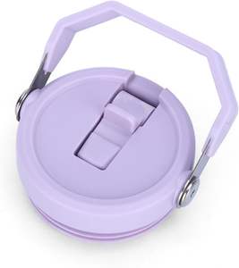 Mug de voyage isotherme en acier inoxydable brillant de 30 oz à double paroi avec poignée colorée anti-transpiration et logo personnalisable - Product Image 4