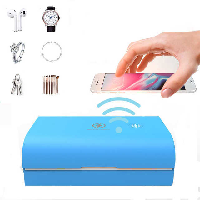 Wholesale Cheap Multi Function Uv Sterilizers for Mobile Phones 5W 10W Wireless Fast Charging Uv Sanitizing Box for Phone Custom
