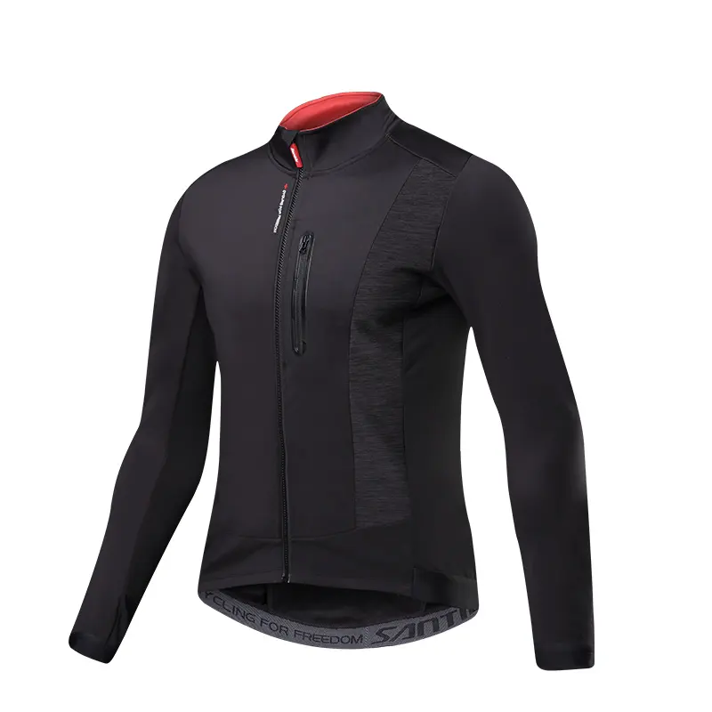 santic men's windproof winter thermal cycling jacket cycle