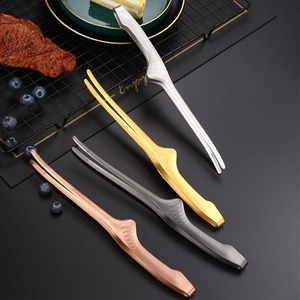 Pinzas para barbacoa de acero inoxidable 430, pinzas para cocina japonesa y coreana, pinzas para postres, pinzas para carne. - Product Image 4