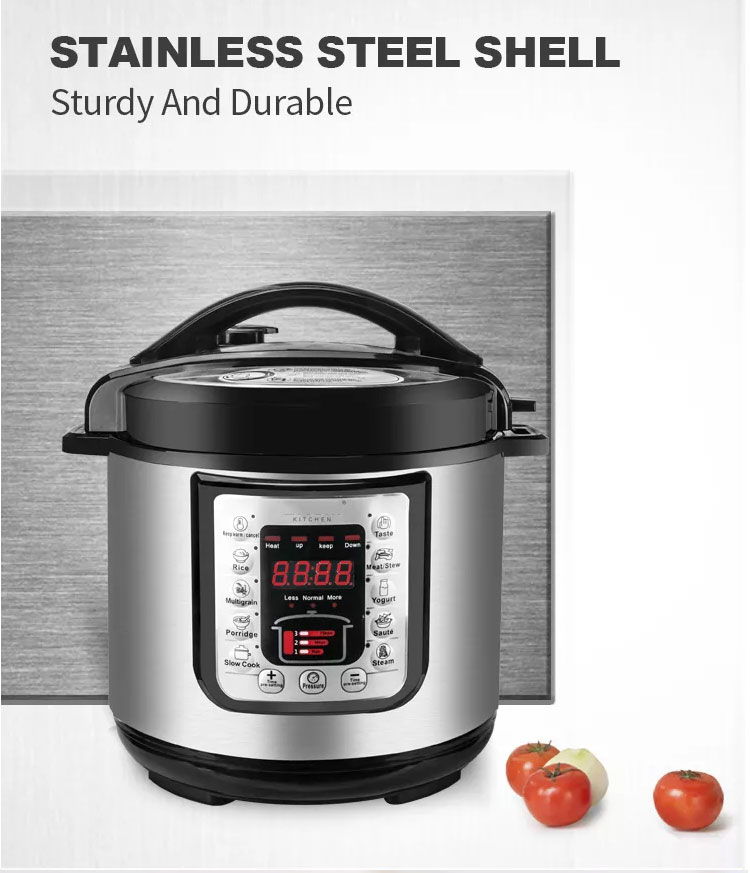 D04 All in 1 Electric Multi-purpose Pressure Cooker 5L to 12L Oem Big Size Hotel Restaurant Multi Middle East Pressure Cooker