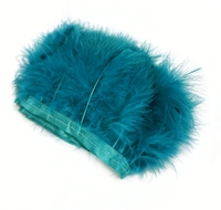 Frange en plumes de dinde teintes en marabout de 15-20 cm, très vendue, pour la décoration de mariage, accessoires vestimentaires, éventails et dentelle