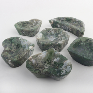 Bán Buôn Tự Nhiên Moss Agate Pha Lê Mặt Trăng Bát Chữa Bệnh Đá Khắc Pha Lê Khác Hàng Thủ Công Sản Phẩm - Product Image 2