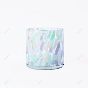 Recipiente de Vidrio Soplado con Diseño Moteado Premium para Velas, Decoración Artesanal para el Hogar, Frasco de Vidrio con Diseño de Manchas para Velas Aromáticas - Product Image 6