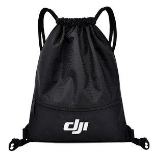 600D Polyester thể thao màu đen phòng tập thể dục Túi Túi Dây Rút Ba lô bóng đá kết cấu Polyester vẽ chuỗi Túi - Product Image 2