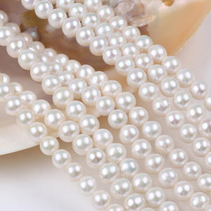 Wholesale 9-10mm White Freshwater <b>Pearls</b> Natural <b>Loose</b> <b>Pearls</b> for DIY Jewelry Zhuji Accessories Materials - Product Image 2