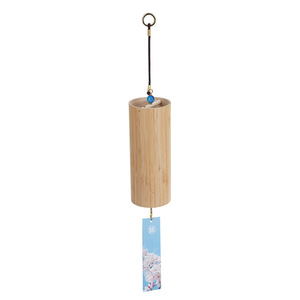 Retro Bamboo Wind <b>Chime</b> <b>Bell</b> Healing Instrument Traditional Hand-Cranked Courtyard Outdoor Balcony Hanging Ornament - Product Image 1