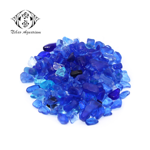 Pierres de cristal en verre coloré poli - Gravier multicolore pour <span class=keywords><strong>aquarium</strong></span>, décoration de réservoir de poissons (taille au choix) - Product Image 2