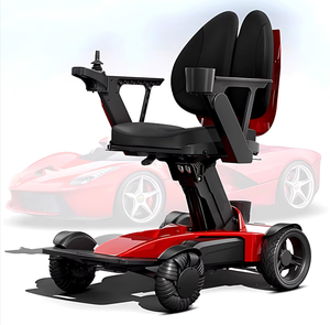 Fauteuil roulant électrique intelligent léger pliable à dossier confortable de luxe pour personnes âgées handicapées Batterie 8A - Product Image 1