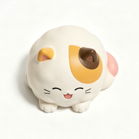 Figurine de chat ronde personnalisable en PVC, boîte mystère, ornements, état neuf, jouet tendance, personnalisation, directement de l'usine