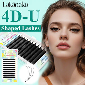 LAKANAKU Vente en gros B L <span class=keywords><strong>M</strong></span> Cachemire Mat 0.05 0.07 U YY <span class=keywords><strong>Cils</strong></span> Marque Privée Naturel 3D 4D 5D U Forme W Fournitures d'Extensions de <span class=keywords><strong>Cils</strong></span> - Product Image 1