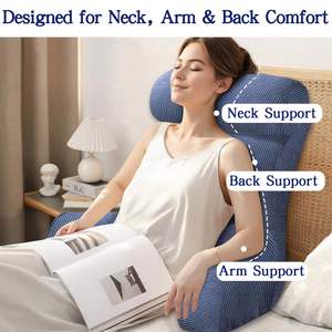 Ergo bantal punggung kustom Modern, sandaran punggung besar, besar, mendukung membaca, bantal santai Tv, sandaran pinggang, bantal baca - Product Image 3