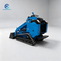Mini-chargeuse sur chenilles diesel CHANES de Chine, moteur Perkins 25 CV, charge nominale de 0,6 tonne, système hydraulique complet, pour creuser des trous de poteaux